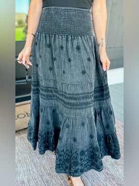 Ivy Jane Gauzee Embroidered Skirt .